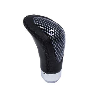 Universal Black Leather/Carbon Gearknob