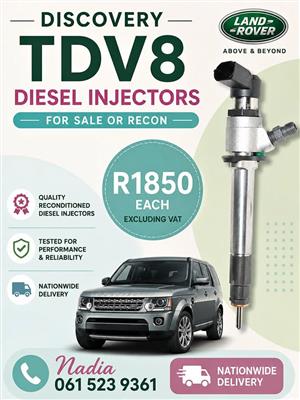 DISCOVERY TDV8 DIESEL INJECTORS FOR SALE OR RECON