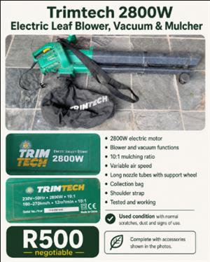 Trimtech 2800W Electric Leaf Blower, Vacuum & Mulcher