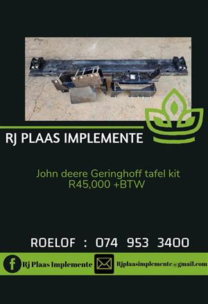 John deere Geringhoff tafel kit