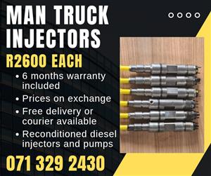 MAN TRUCK INJECTORS FOR SALE WITH WARRANTY INCLUDED 