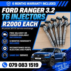 FORD RANGER 3.2 T6 INJECTORS FOR SALE WITH WARRANTY INCLUDED 