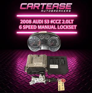 2008 AUDI S3 #CCZ 2.0 6 SPEED MANUAL LOCKSET FOR SALE 