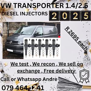 VOLKSWAGEN TRANSPORTER 1.4&2.5 DIESEL INJECTORS 