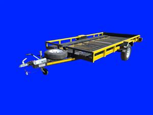 4 Meter Car Trailer (Plate floor + Slide ramps)