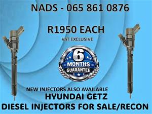 HYUNDAI GETZ DIESEL INJECTORS FOR SALE /RECON WITH WARRANTY THOHOYANDOU