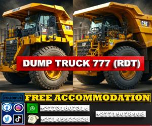 Haul Dumper 777D RDT Rigid body license training for aspiring miners