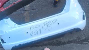  Ford Fiesta Rear Bumper 2019 - 2023 WHITE
