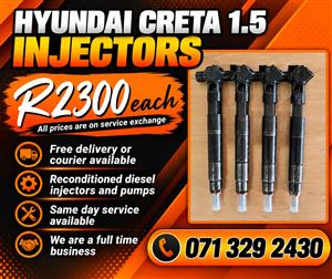 HYUNDAI CRETA 1.5 INJECTORS FOR SALE WITH WARRANTY 