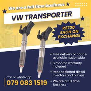 VW TRANSPORTER INJECTORS FOR SALE WITH WARRANTY 