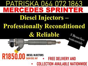 DIESEL INJECTORS FOR SAL -MERCEDES SPRINTER OR RECON