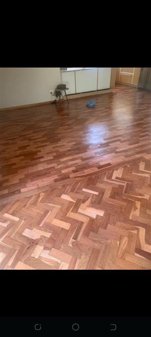 Wooden floor sanding and sealing 