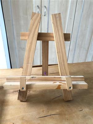 Table Top Wooden Easel  for art or table settings