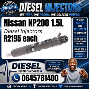 Nissan NP200 1.5L diesel injectors for sale