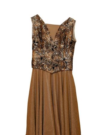 Gold/bronze evening dress