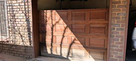 Wooden garage door