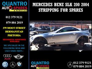 Mercedes Benz SLK 200 2004 Stripping For Spares  