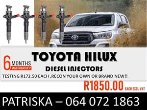 INJECTORS FOR TOYOTA HILUX FOR SALE