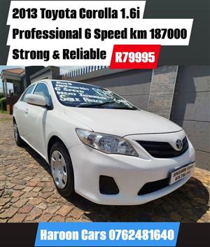  2013 Toyota Corolla 1.6i Professional 