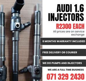 AUDI 1.6 INJECTORS FOR SALE WITH WARRANTY INCLUDED IN 
