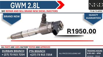GWM 2.8L Diesel Injectors 