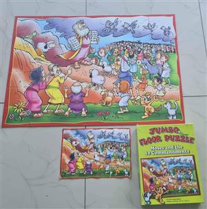 Jumbo floor puzzle Moses and the 10 Commandments size 841mm x 594mm Montana Park