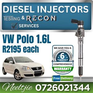 VW Polo 1.6L diesel injectors for sale