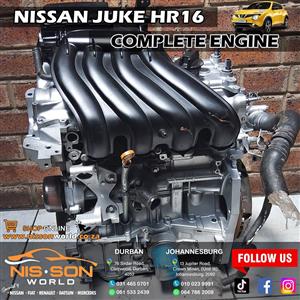 NISSAN JUKE HR16 COMPLETE ENGINE