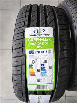 195/40/17 inch tyres