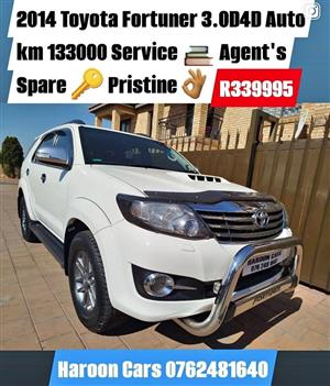 2014 Toyota Fortuner 3.0 D4D Automatic service history by Toyota spare keys