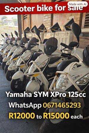  Yamaha sym xpro 125 cc