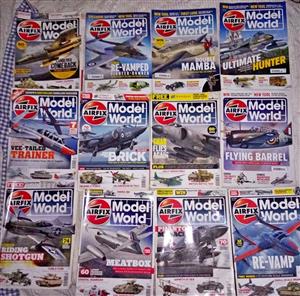 Airfix Model World Magazines X12 Year 1989 