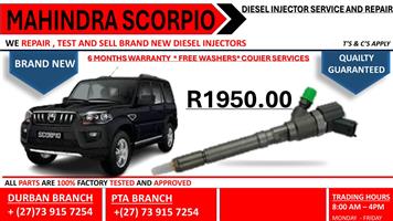 Mahindra Scorpio Diesel Injectors 