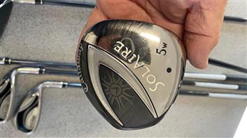 Ladies Callaway Solaire 5 wood. NOTE: 5 Wood only! Excludes hybrid & irons. Includes head cover