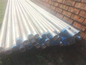 Galvanised pipes 65mm x 3m (42 available) 