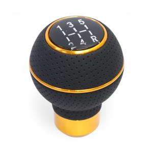 Black with Orange Trim 5-Speed Gear Shift Knob
