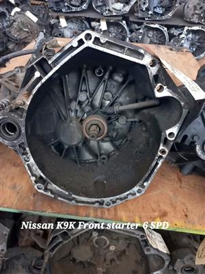 NISSAN K9K FRONT STARTER 6 SPD MANUAL GEARBOX