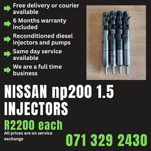 NISSAN NP200 1.5 INJECTORS FOR SALE WITH WARRANTY 