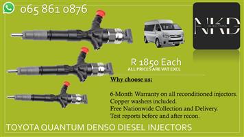 Quantum Toyota Diesel injectors for sale we specialize in reconditioning 