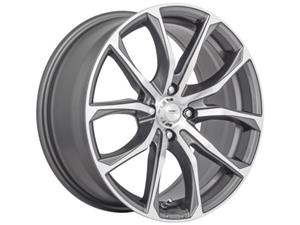 14″ A-Line Mischief 4/100 & 4/108 Gunmetal Machine face Alloy Wheels