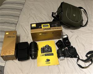 Nikon D5100 DSLR camera bundle for sale 