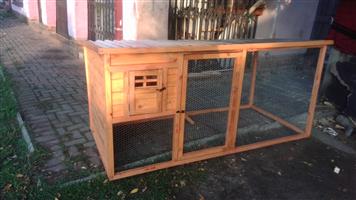 Rabbit cage and chicken coop