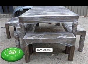 12 seater dining table with 4 benches