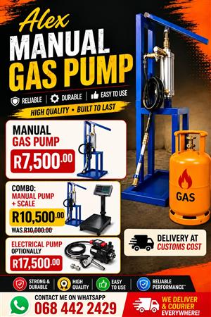 Gas cylinder refill pump 