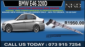 BMW E46 320 D Diesel Fuel Injectors 