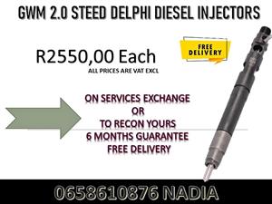 GWM 2.0 DIESEL INJECTORS ON SERVICE EXCHANGE OR TO RECON YOURS