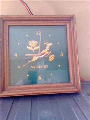 Vintage springbok wall clock