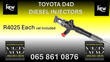 NEW DIESEL INJECTORS FOR SALE FOR TOYOTA D4D