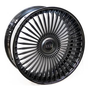 24″ SKAR SKF-02 5×120 Matt Black Forged Alloy Wheels