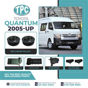  Find the best quality deals for Toyota Quantum 2005-UP Parts Available